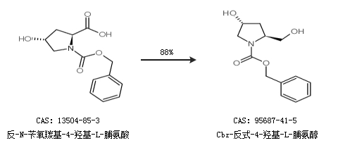 Cbz-反式-4-羟基-L-脯氨醇的合成路线有哪些?